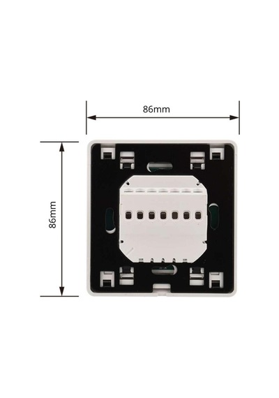 Analog Kablolu Termostat Merallı C430b Beyaz 16a 3.5kw