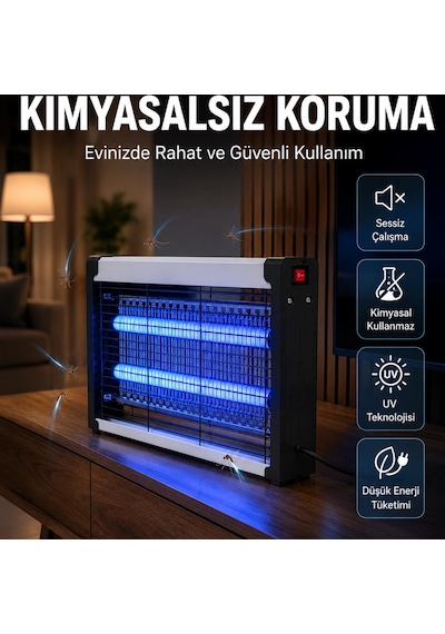 Uv Işıklı Elektrikli Sinek Ve Uçan Haşere Öldürücü Ev, Ofis Ve İşletmeler İçin