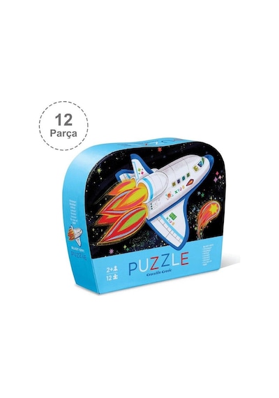 Crocodile Creek Mini Puzzle 12 Parça Roket