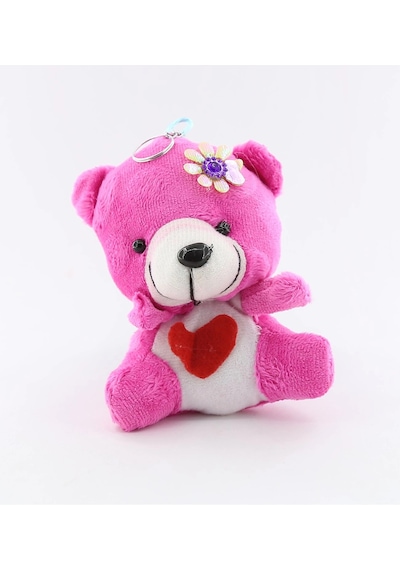 Pembe Peluş Anahtarlık Ayıcık