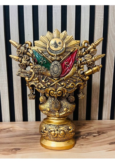 Osmanlı Devlet Arması 3 Boyutlu Dekoratif Obje Makam Odası Ve İş Yeri Hediyesi