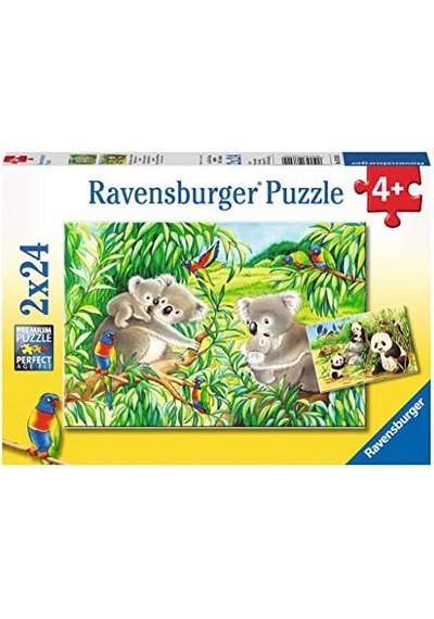 2x24 Parça Sevimli Koalalar Ve Pandalar Yapboz