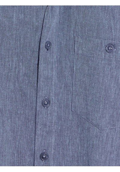 Lcwaıkıkı Classic İndigo Regular Fit Kanvas Erkek Gömlek