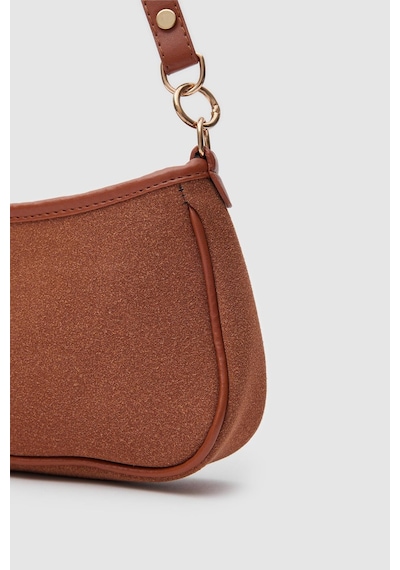 Shule Bags Farme Süet Baget Çanta Taba Taba