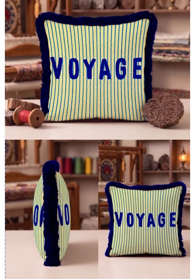 Voyage Çizgili Denizci Saçaklı Yastık Kılıfı - Marin Nautica Mavi Lacivert Püsküllü Kırlent Kılıfı Kayıp Yörünge Ritüel Voyage Çizgili Denizci Saçaklı Yastık Kılıfı - Marin Nautica Mavi Lacivert Püsküllü Kırlent Kılıfı Kayıp Yörünge Ritüel