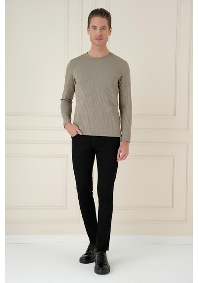 Efor Ts 889 Slim Fit Gri Spor T-shirt Gri