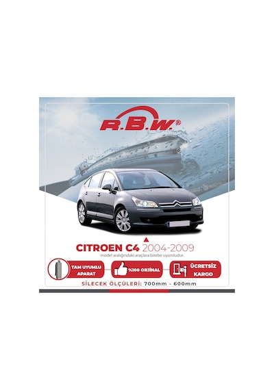 RBW Citroen C4 2004 - 2009 Ön Muz Silecek Takım
