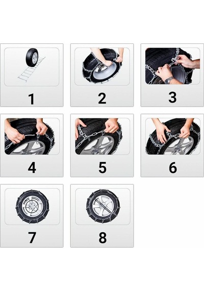 Oto Lastik Kar Zinciri 245/45/r19 Merdiven Tipi Mahmuzlu Serme Suv Minibüs 10 CM