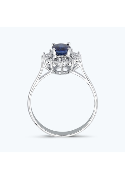 Altınbaş Pırlanta Safir Oval Yüzük Mze240s-14k