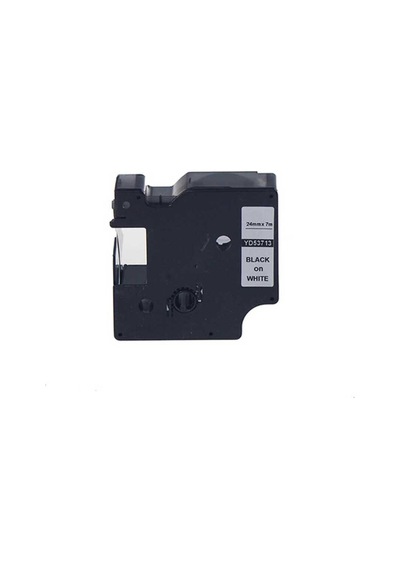Dymo 53713 Uyumlu Beyaz-siyah D1 Yedek Şerit 24mm X 7m