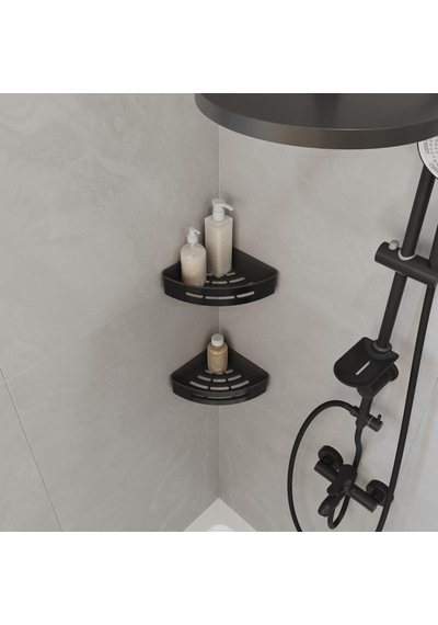 Aqua Bagno Smart Köşe Süngerlik 20x20 Cm. ,mat Siyah