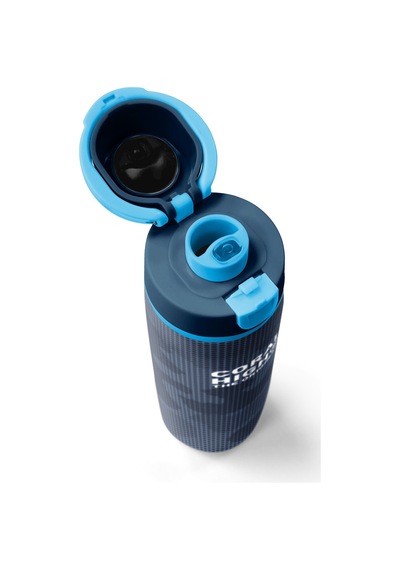 Coral High Lacivert Desenli Pipetli Ve Direkt İçim Çelik Termos 800 Ml 38580 Lacivert - Gri