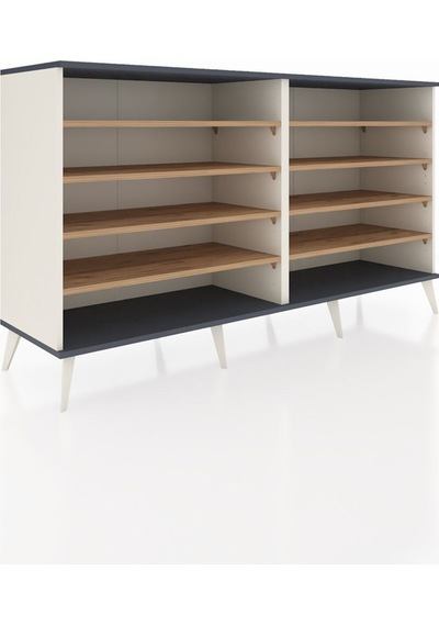 Hyperion Konsol 8 Raflı 176x44x99 Aytaşı-antrasit/çam Aytaşı-antrasit/çam