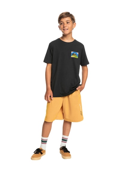 Quiksilver Colour Flow Ss Yth Siyah Siyah