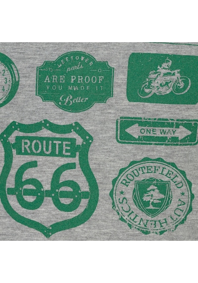 Routefield Truck Erkek Tişört Gri