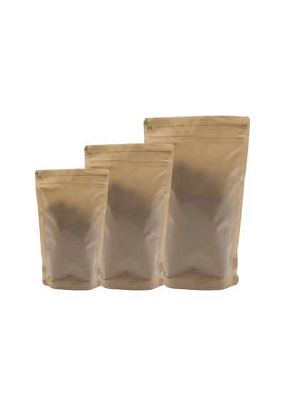 Geri Dönüştürülebilir Kahverengi Doypack 16x27+4 Cm-500 Gr. - 1300 Adet
