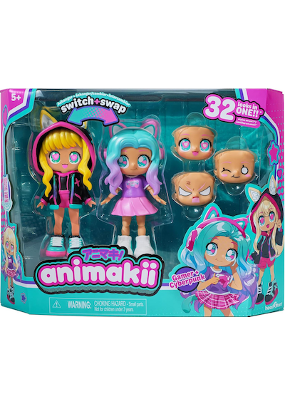 Animakii Bebek Ve Aksesuar Seti - Gamer Ve Cyberpunk