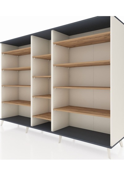 Hyperion Dolap 11 Raflı 220x44x163 Aytaşı-antrasit/çam Antrasıt/atlas Çam - Aytası Hyperion Dolap 11 Raflı 220x44x163 Aytaşı-antrasit/çam Antrasıt/atlas Çam - Aytası