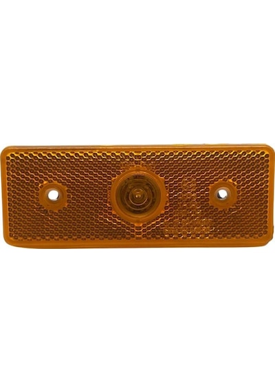 Saba 24v Yan Pozisyon Lambası Side Marker Tek Ledli Kablolu Turuncu 120 45 Mm
