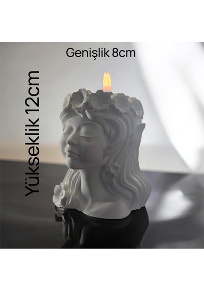 Taş Tozu Prenses Mumluk Mum Çok Renkli
