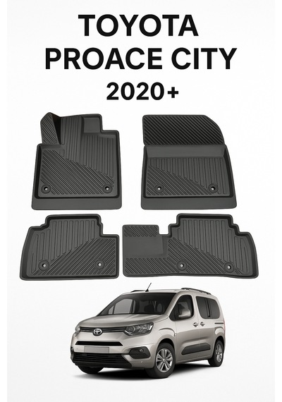 Toyota Proace City Uyumlu 3d Oto Paspas Premium