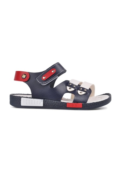 Şiringenç 210107 Lacivert-beyaz-kırmızı Comfort Erkek Çocuk Sandalet 001