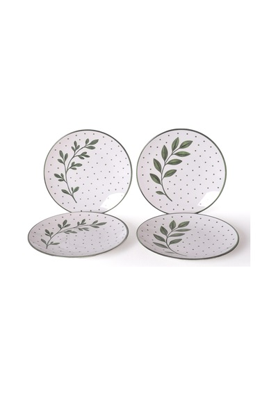 Keramika Botanica Pasta Tabağı 20 Cm 4 Adet 23681-83 Çok Renkli