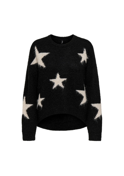 Only Onlazu Ls Star O-neck Knt Siyah