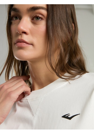 Everlast Ever Classics Wmn Comfort Beyaz Kadın Crop Tişört Beyaz