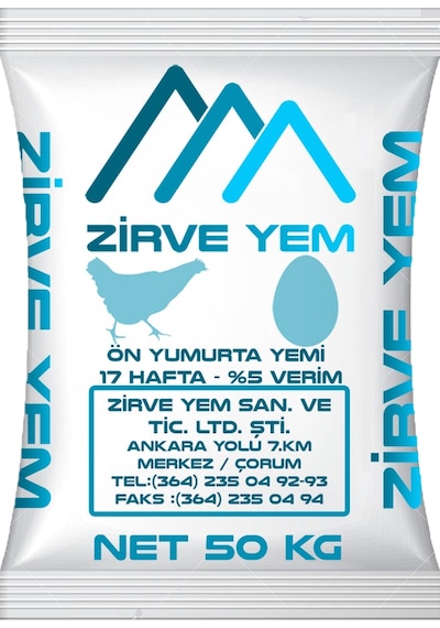 Zirve Yem Ön Yumurta Yemi̇ Toz 50 KG