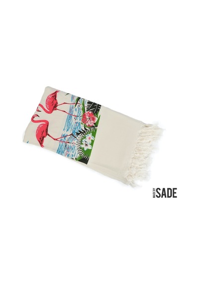 Peştemal Bambu Flamingo Desen