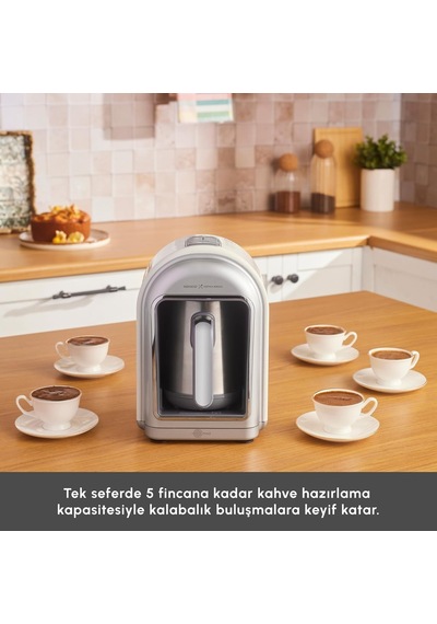X Refika Hatır Mod Sütlü Çelik Cezveli Türk Kahve Makinesi Swiss Cream