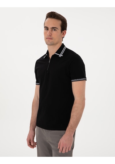 Pierre Cardin Erkek Siyah Tişört 50302607-vr046 Siyah