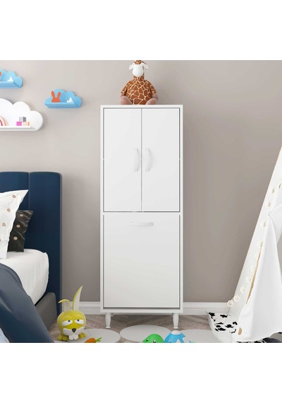 Alkurhome Modilayn Loretta New 50X140 Cm Oyuncak Dolabı, Düzenleyici Çamaş Beyaz
