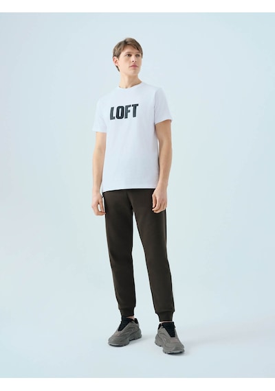 Loft Regular Fit Beyaz Erkek T-shirt Lf2038462 Beyaz