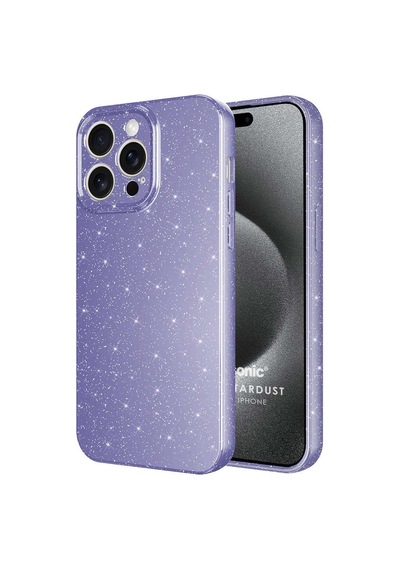 Microsonic Apple iPhone Uyumlu 15 Pro Kılıf Grand Stardust Mor -