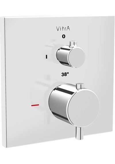 Square Ankastre Termostatik Banyo Bataryası A42668 Krom