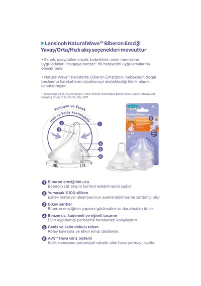 Lansinoh Natural Wave PP Biberon Seti 240 ML X 2