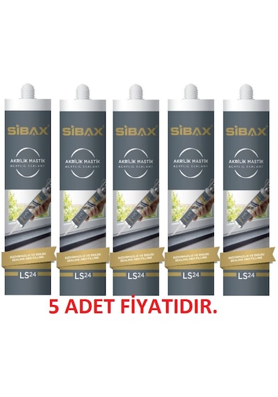Sibax Akrilik Mastik 5 Adet
