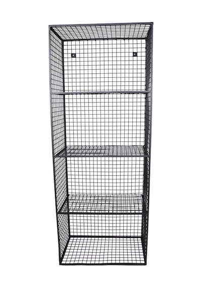 Wessdizayn Metal Duvar Rafı 4 Gözlü Kitaplık Grid Kafes Tel Model Wd-61