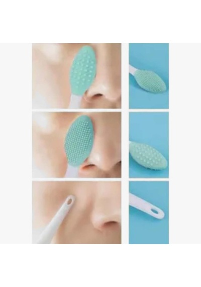 Buffer 2 Adet Dudak Burun Fırçası Peeling Etkili Gözenek Siyah Nokta Temizleyici Akne Giderici Çift Fırça