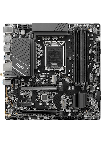 MSI Pro B760M-A WIFI Intel B760 6800 MHz (OC) DDR5 Soket 1700 mATX Anakart