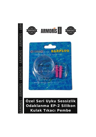 Özel Seri Uyku Sessizlik Odaklanma Ep-2 Silikon Kulak Tıkacı Pembe