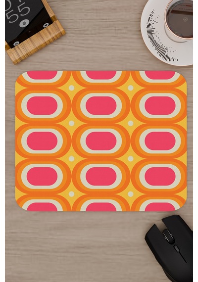 Retro 60 Lar Kaymaz Dikişli Kauçuk Oyuncu Mousepad V5 - 22x18 Gaming Mouse Pad Fare Altlığı