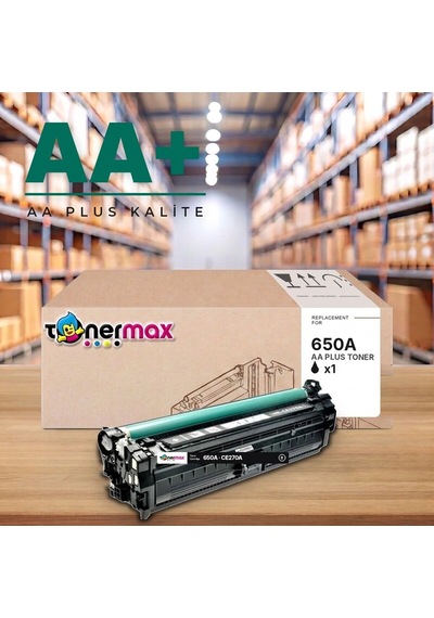 Hp 650a Ce270a Siyah Uyumlu Toner Aa Plus / Color Laserjet Enterprise Cp5525 / M750