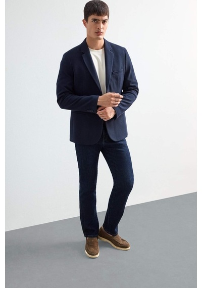 Defacto Modern Fit Düğmeli Cepli Blazer Ceket F2347ax25aunv163 Lacivert