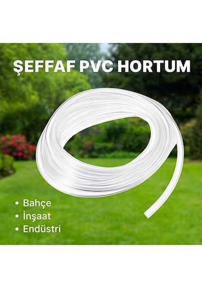 Dyzer Şeffaf Pvc Hortum Özel Üretim 2x4 İç Çap: 2 Mm Dış Çap: 4 Mm -- 2 Metre
