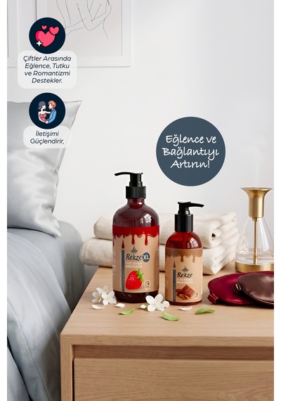 Lüks Vücut Bakım Seti: Doğal Çilek 250ml & Yoğun Çikolata 120ml . Spa Etkisi. - 810265973