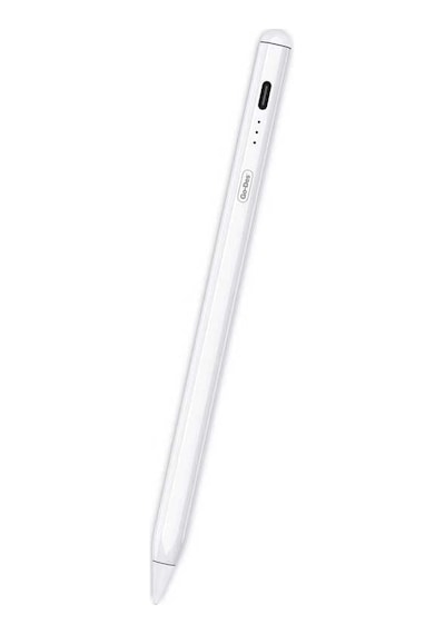 Go Des GD-P1209 Apple Uyumlu iPad Palm Rejection Stylus Pencil Eğim Özellikli Dokunmatik Kalem - ZORE-260229 Beyaz