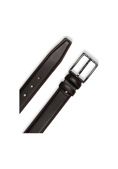 Mft Leather Hakiki Deri Erkek Kemer Dikişli, 3,5cm, Kahve 7457 Kahve